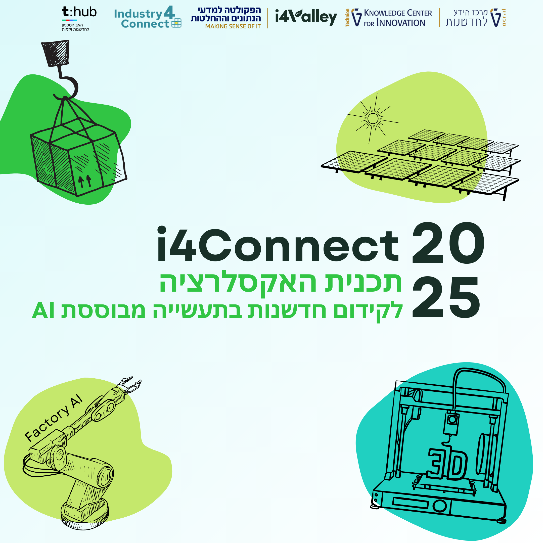 I4CONNECT - תכנית האקסלרציה לקידום חדשנות בתעשייה מבוססת AI